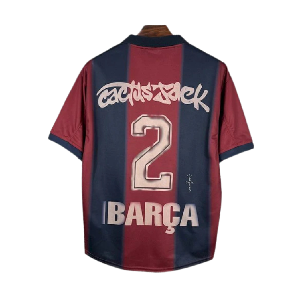Camisa Barcelona Cactus Jack Home 2000/01 Retrô