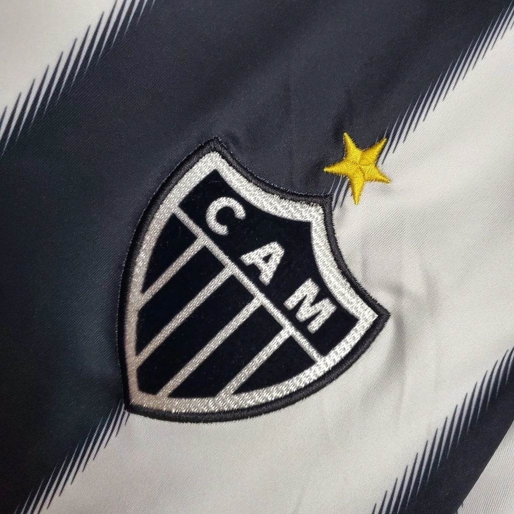Camisa Atlético Mineiro Home Retrô 2013 Patch da Libertadores - Preta e Branca - Lupo
