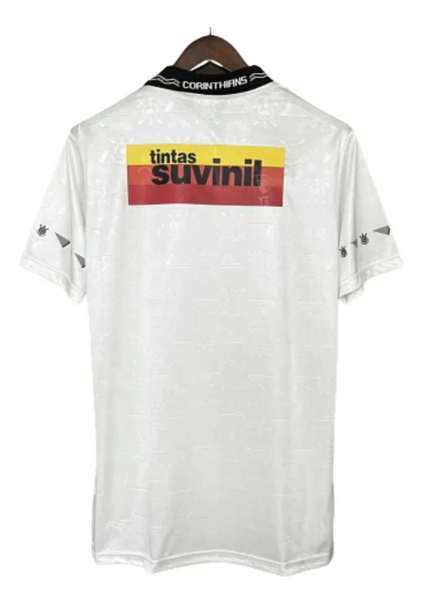 Camisa Corinthians Retrô 1995 Home Penalty Masculina - Branca e Preta