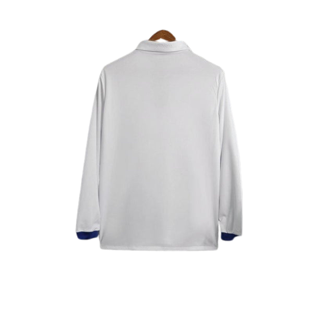 Camisa Retrô Real Madrid Manga Longa Adidas 2016/17 Masculino Branco