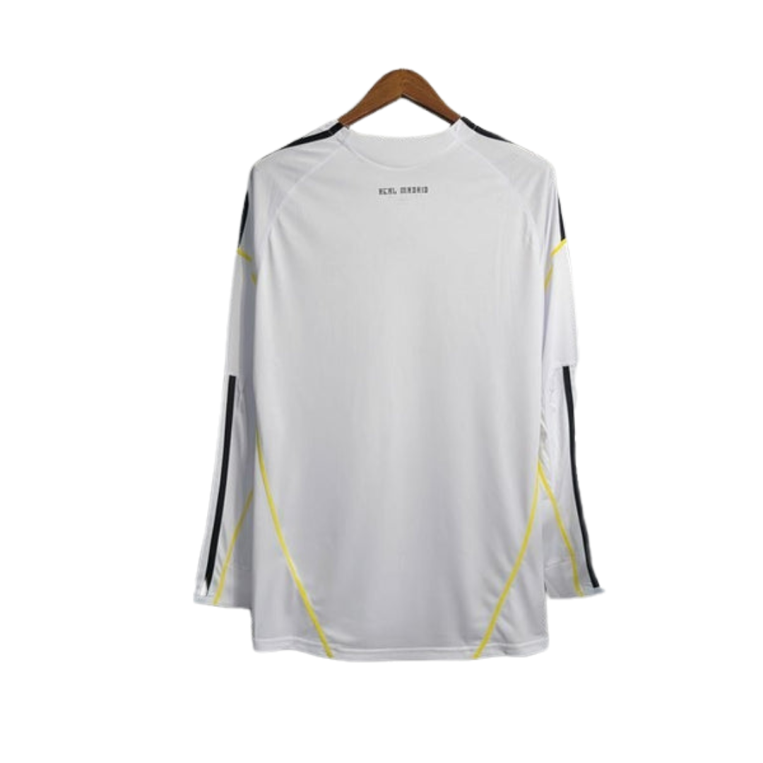 Camisa Manga Longa Real Madrid Retrô 09/10 Adidas Masculino - Branco