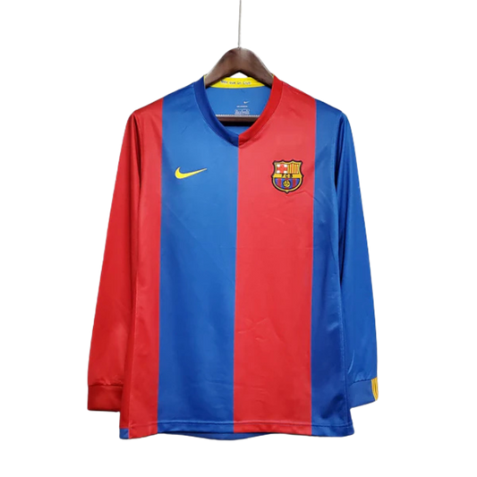 Camisa Manga Longa Barcelona 06/07 Nike - Grená