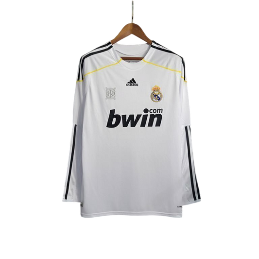 Camisa Manga Longa Real Madrid Retrô 09/10 Adidas Masculino - Branco