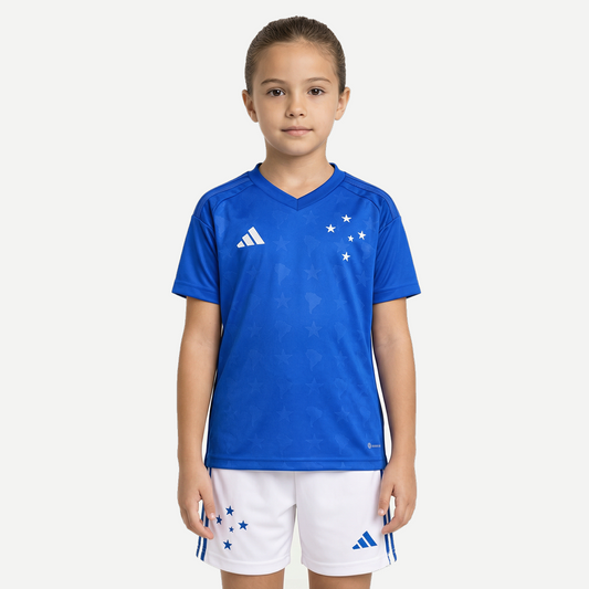 Conjunto Feminino Infantil adidas Cruzeiro 2026/27 I