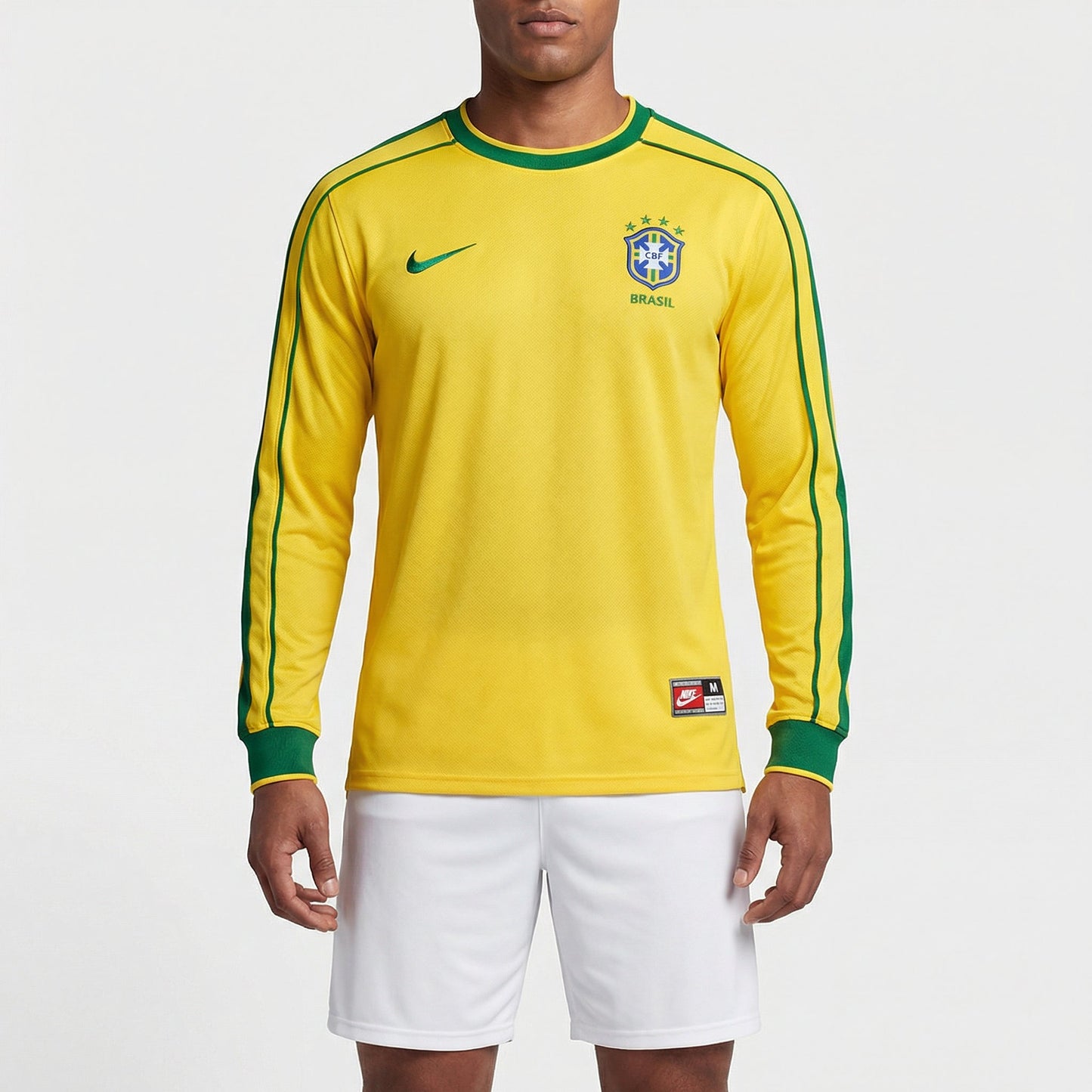 Camisa Nike Brasil Retro  1998 Manga longa