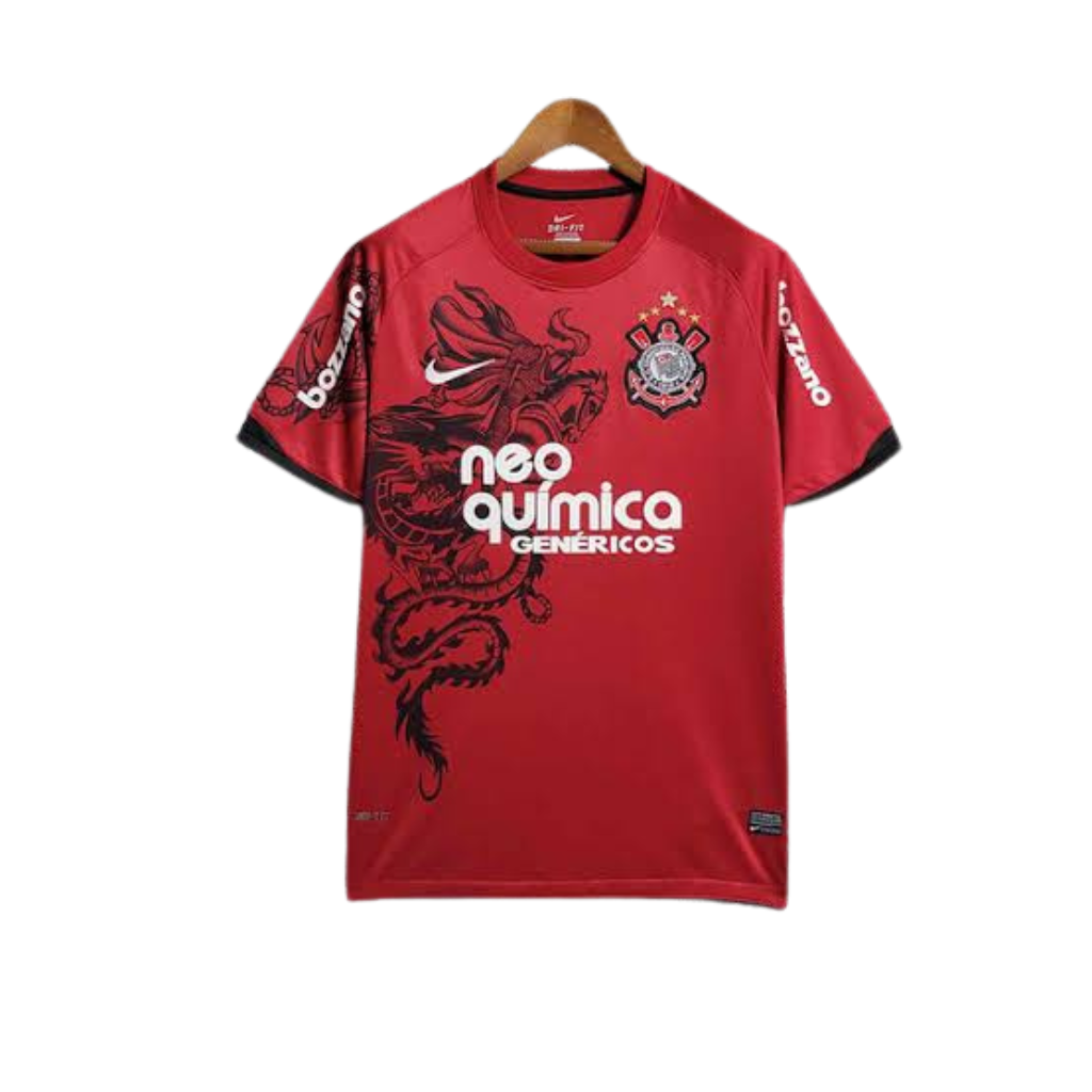 Camisa Corinthians Retrô 2011/12 Third Nike Masculina - Vermelha e Preta